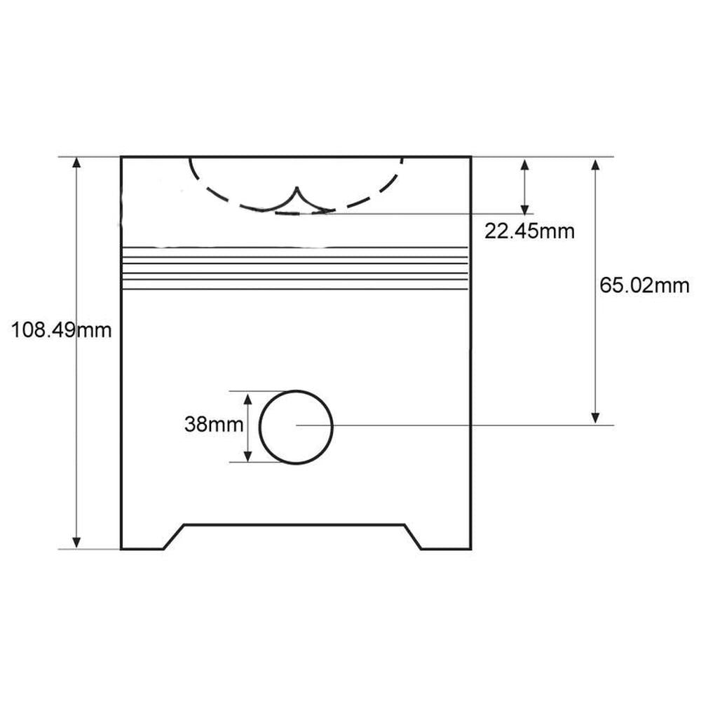 S.62023 Piston & Rings, 104Mm Fits Ford/New Holland