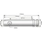 S.76 Top Link Pin - Standard (Fits CAT. 2), ( ) Fits Case IH