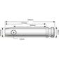 S.80 Top Link Pin - Standard (Fits CAT. 2), ( ) Fits Ford/New Holland