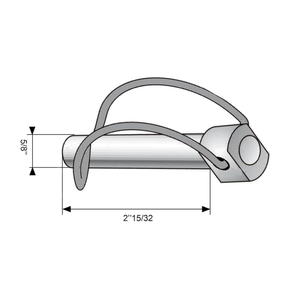 S.8605 Stabalizer Pin, Pin Ø16mm x 62mm ( ) Fits Universal Tractors