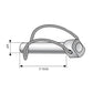 S.8605 Stabalizer Pin, Pin Ã16mm x 62mm ( ) Fits Ford/New Holland