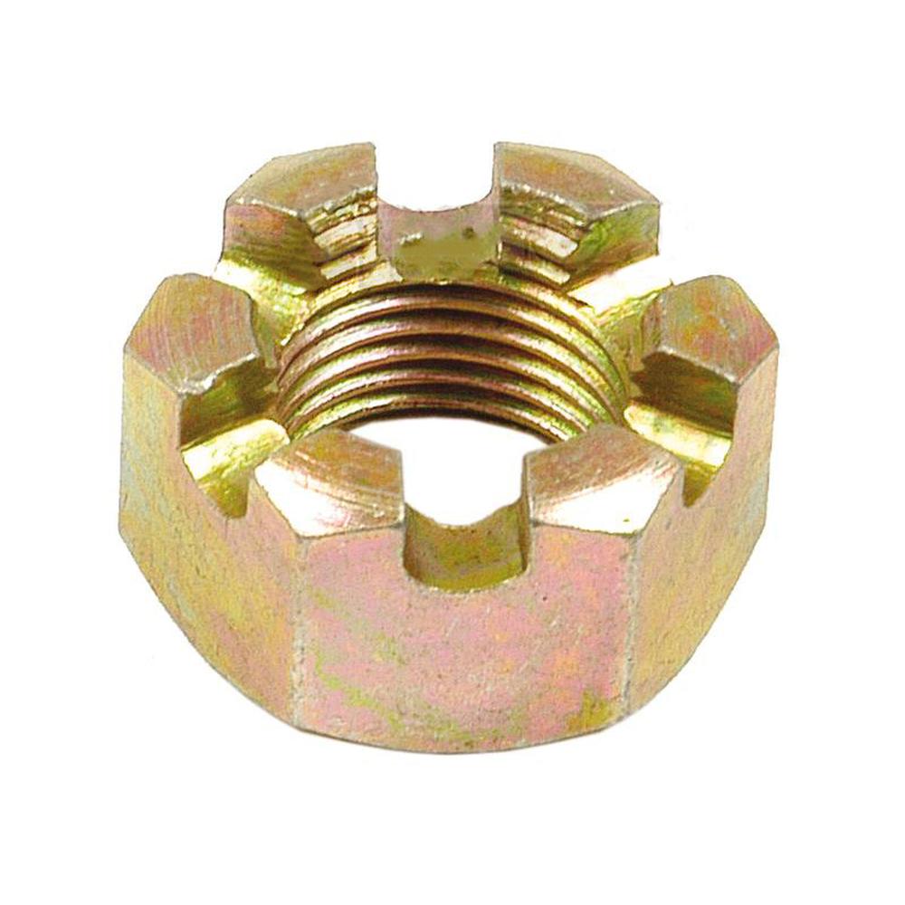 S.8933 Castle Nut, Size: 5/8'' UNF Tensile strength: 8.8 Fits Massey Ferguson