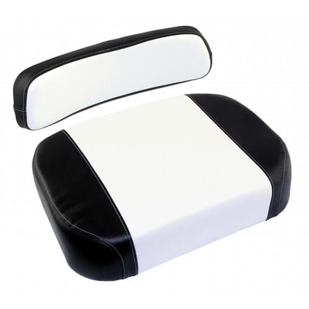 S380676 Cushion Set, Black & White Vinyl - (2 pc.) Fits International