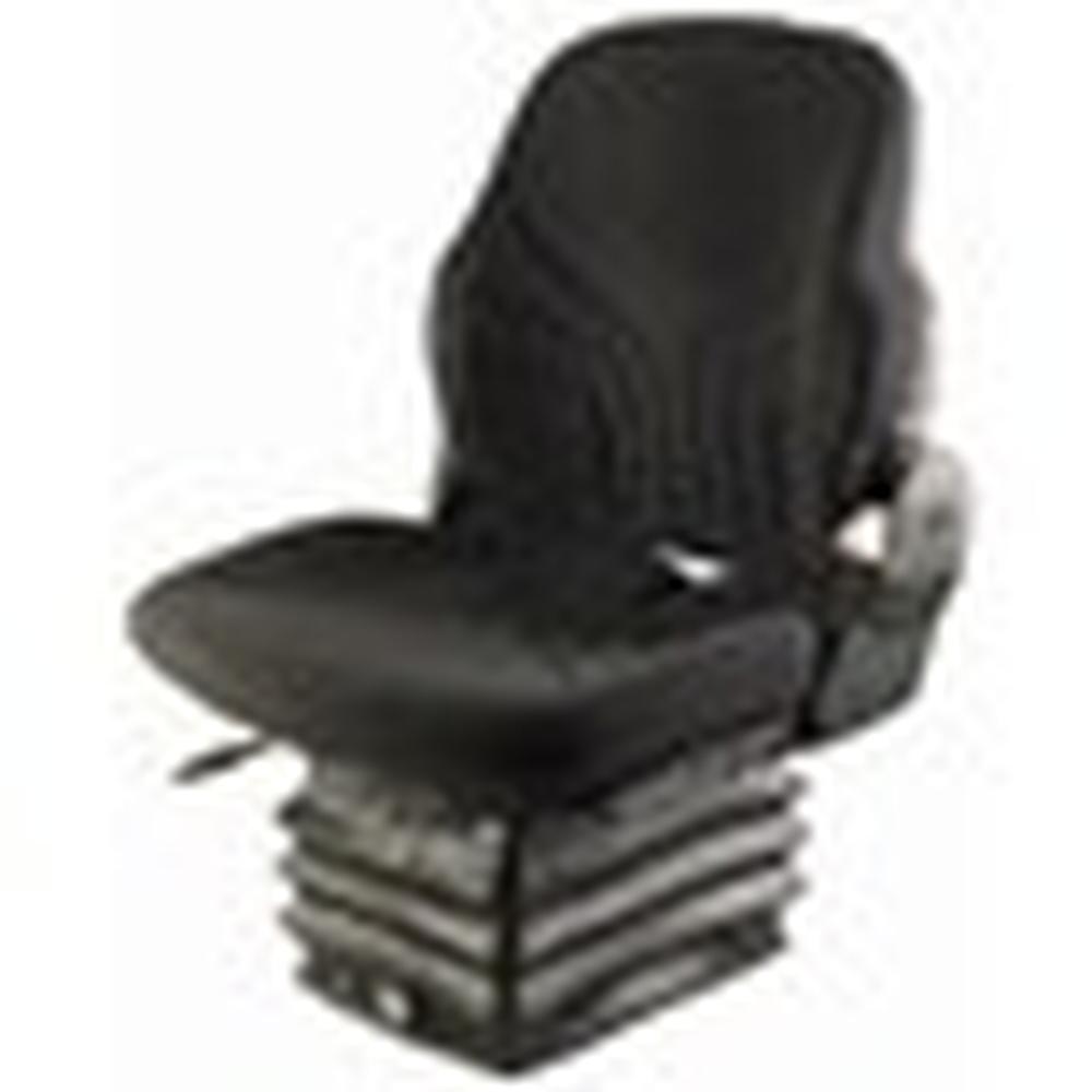 S8301699 Grammer Mid Back Seat, Black Fabric w/ Air Suspension Fits John Deere
