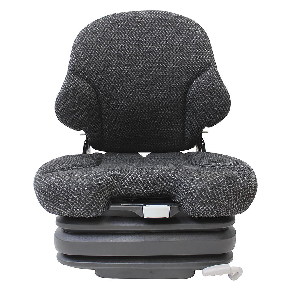 Grammer Low Back Seat for Skid Steers & Forklifts, Black Fabric