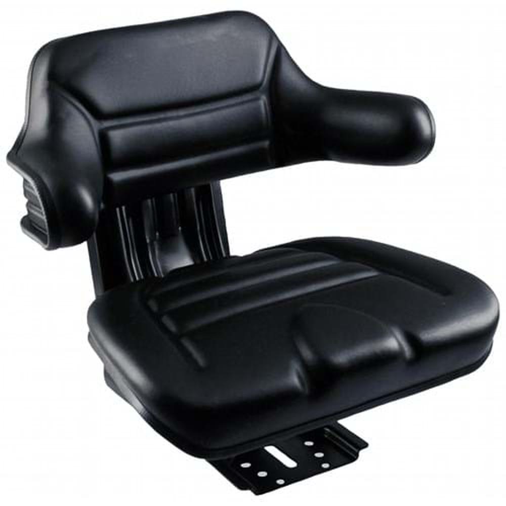 S830685 Wrap-Around Seat, Black Vinyl w/ Mechanical Suspension Fits Ford