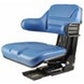 S830686 Wrap-Around Seat, Blue Vinyl w/ Mechanical Suspension Fits New Holland