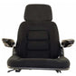 S830800 High Back Seat, Black Fabric Fits Deutz