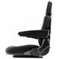 S830800 High Back Seat, Black Fabric Fits Deutz