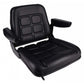 S830801 Low Back Seat, Black Vinyl Fits Massey Ferguson