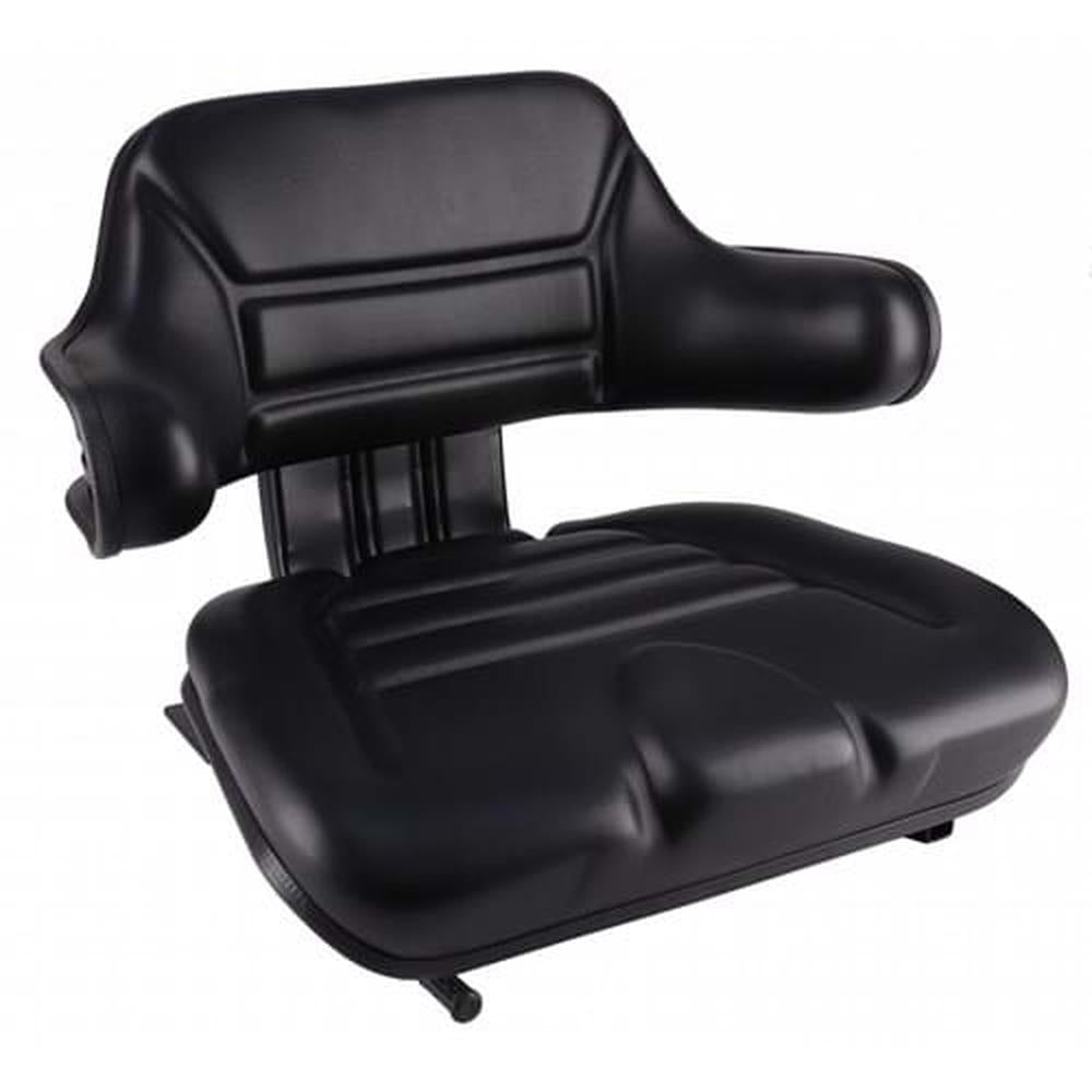 S830804 Wrap-Around Seat, Black Vinyl Fits Case IH