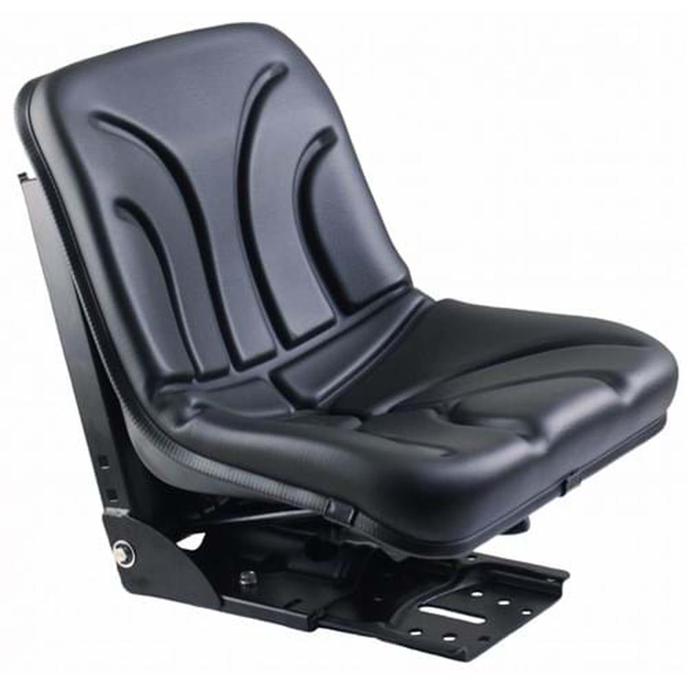 S830807 Bucket Seat, Black Vinyl w/ Mechanical Suspension Fits Allis Chalmers