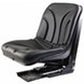S830807 Bucket Seat, Black Vinyl w/ Mechanical Suspension Fits Allis Chalmers