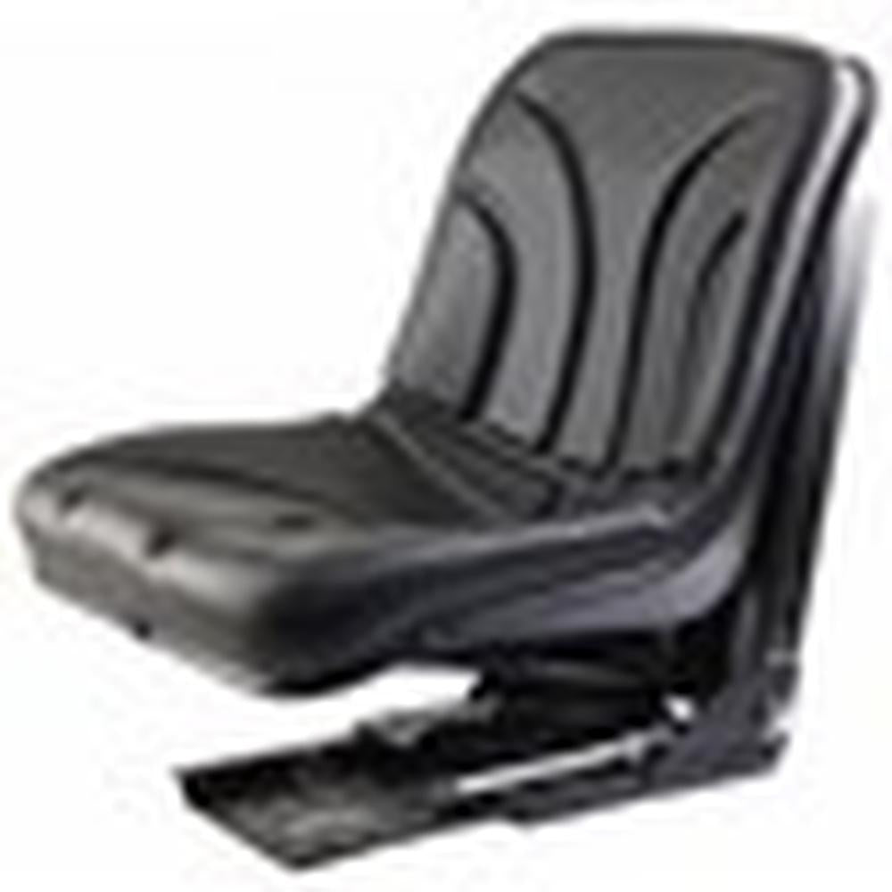 S830807 Bucket Seat, Black Vinyl w/ Mechanical Suspension Fits Allis Chalmers