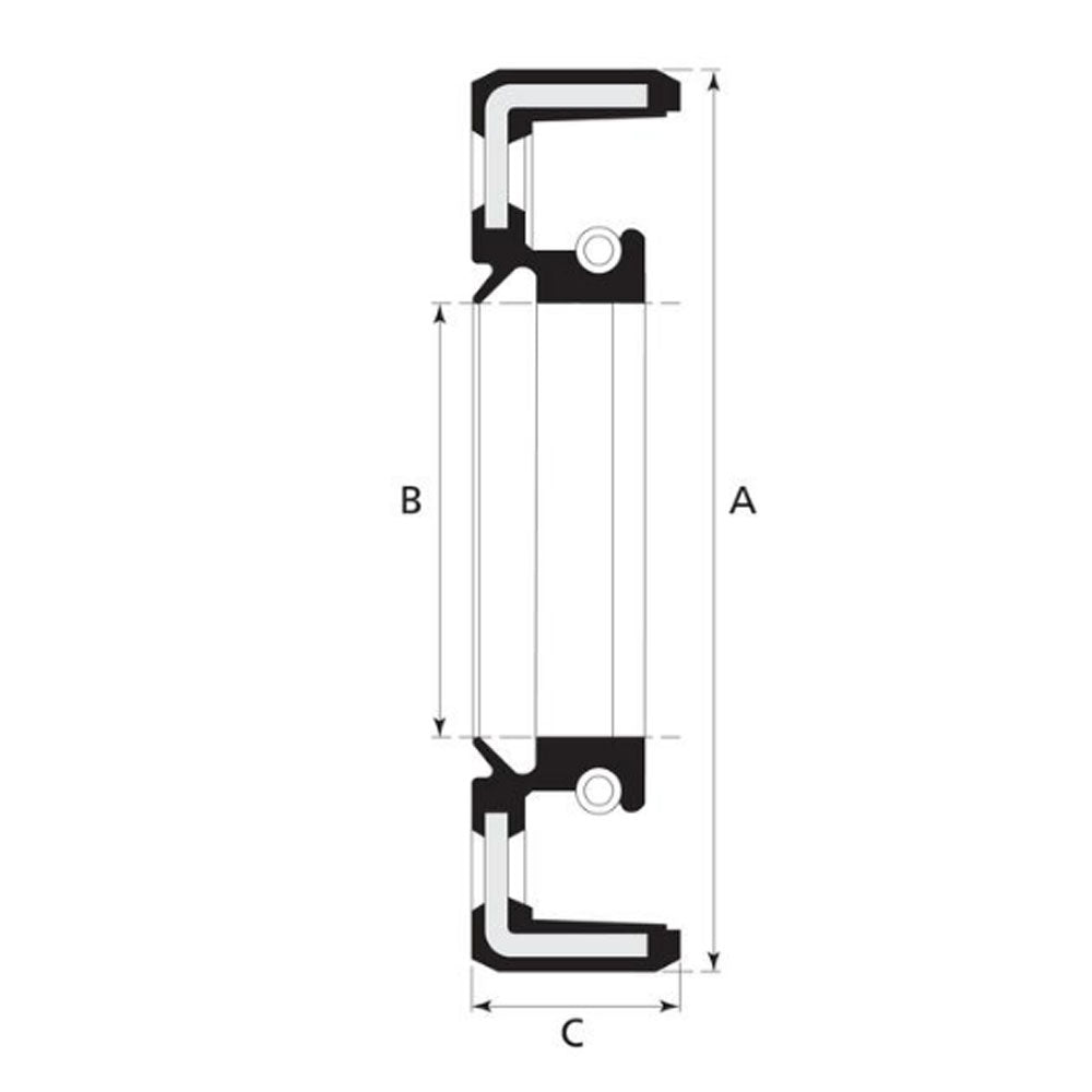 Front Crankshaft Seal Fits Ford/New Holland Replaces 83921125