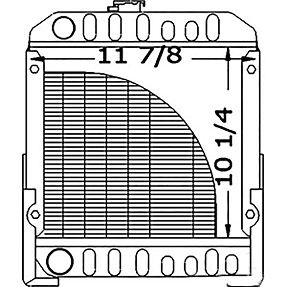 SBA310020020 Radiator Fits Ford New Holland Compact Tractor 1110