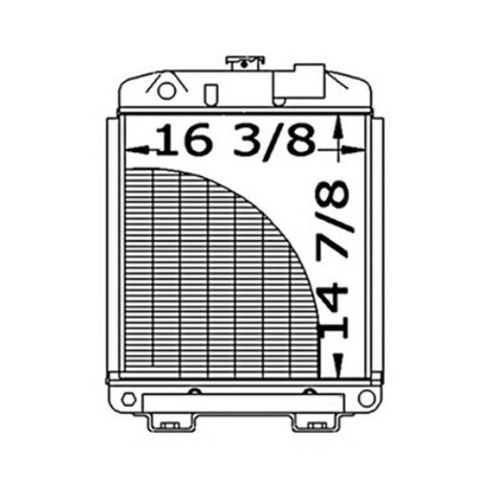 SBA310100280 Radiator Fits Ford New Holland Tractor 1900
