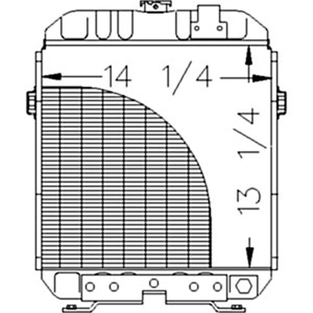 Radiator Fits Ford 1310 1110 1210 SBA310100431