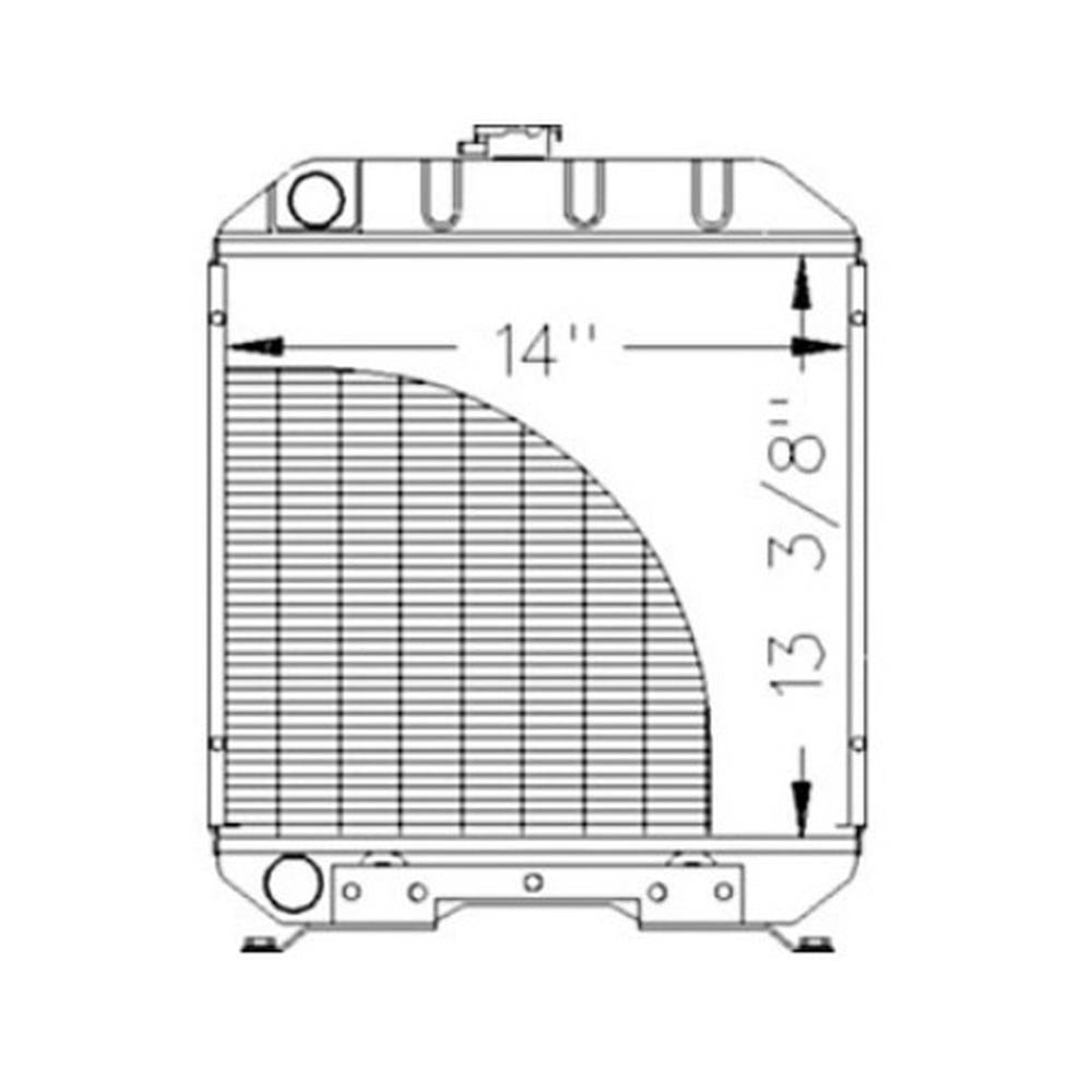 A-SBA310100610 Radiator - Fits Ford/New Holland 1120, 1215, 1220