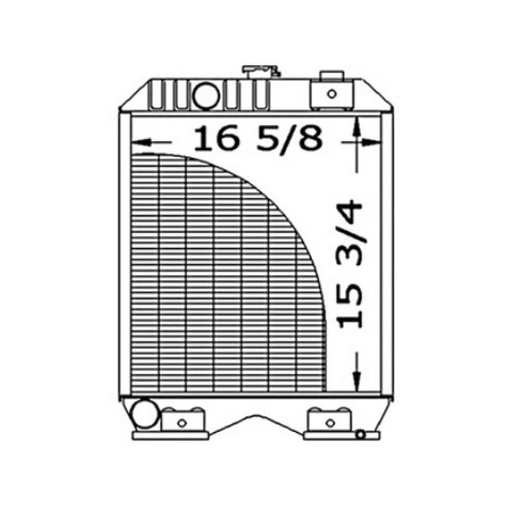 SBA310100620 Radiator Fits Ford New Holland Tractor 1320 1520 1620 T1510 T1