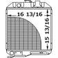 Tractor Radiator Fits Ford New Holland 1715 Model SBA310100630