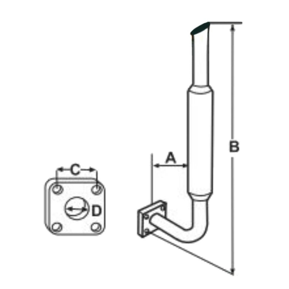 Muffler Fits Ford/New Holland Replaces SBA314010880