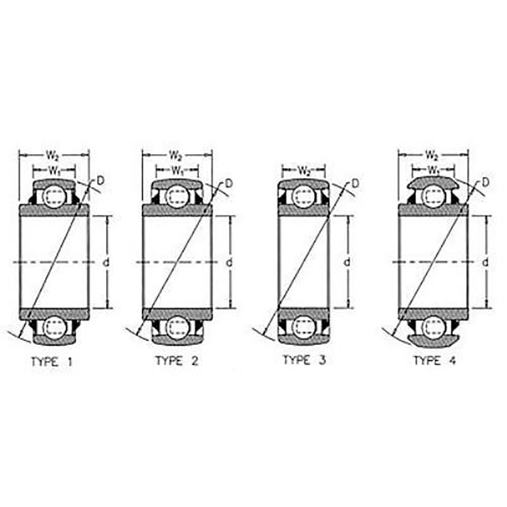 Universal Square Bore Heavy Disc Bearing Spherical Relubri Fits CATed SBP238481B