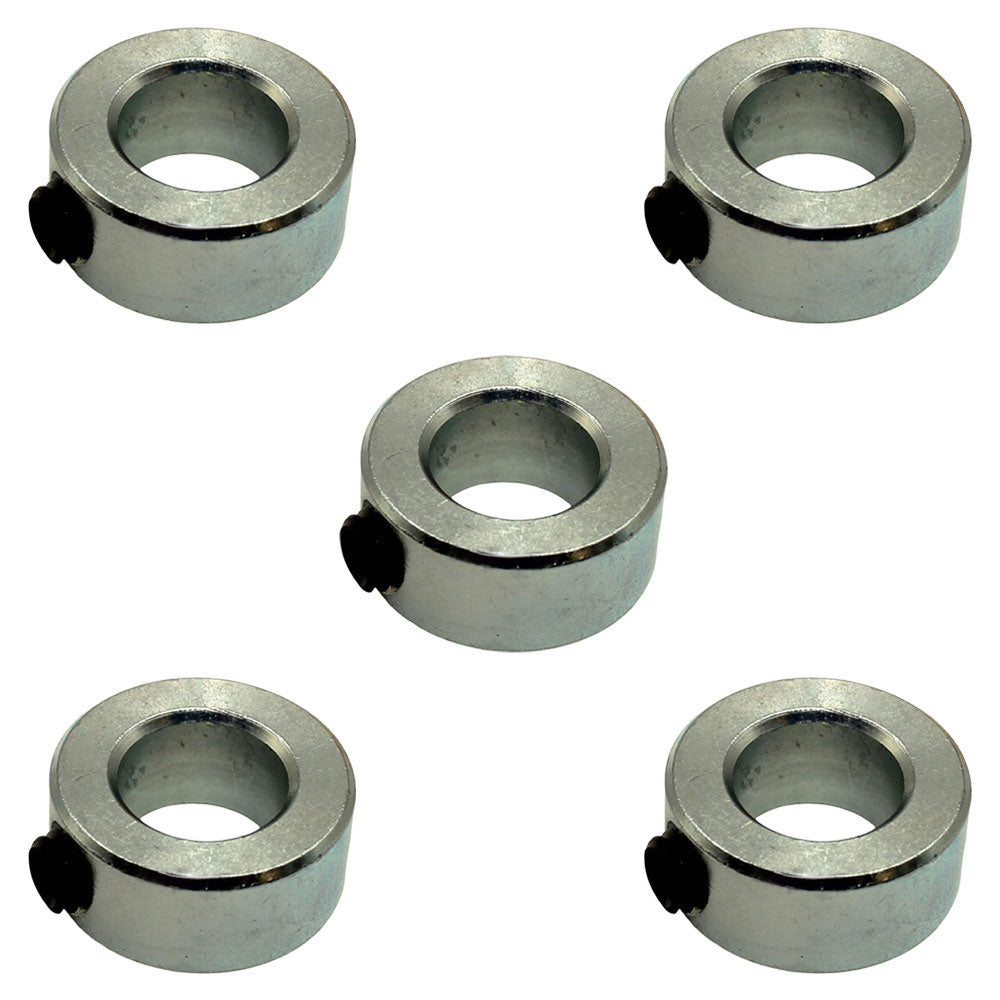 Qty 5: Solid Shaft Set Collars  Fits Universal Products Replaces SC-A-62