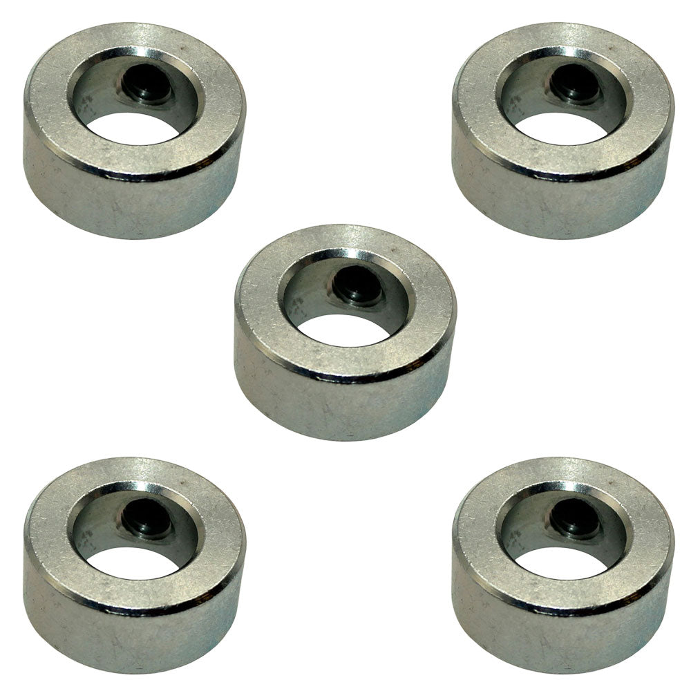 Qty 5: Solid Shaft Set Collars  Fits Universal Products Replaces SC-A-62