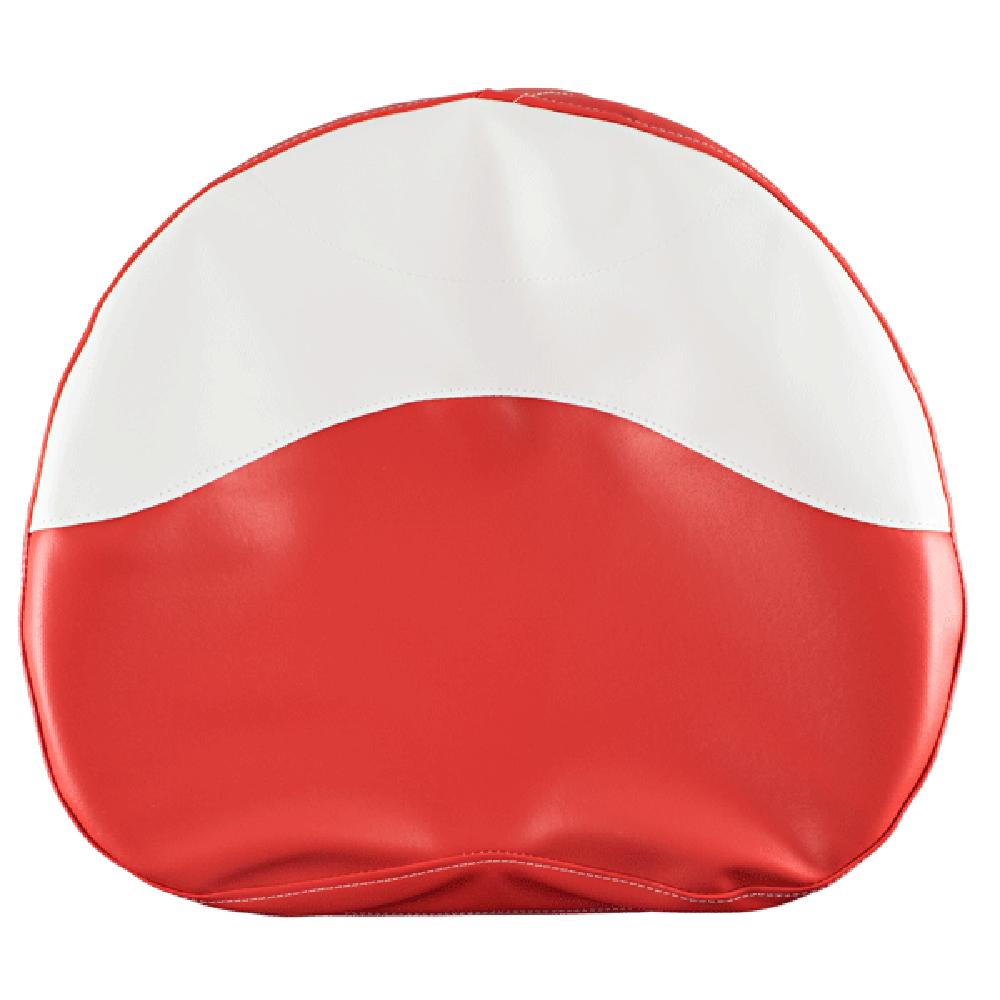 R2076 Red & White Seat Cover - 19" Fits Massey Ferguson