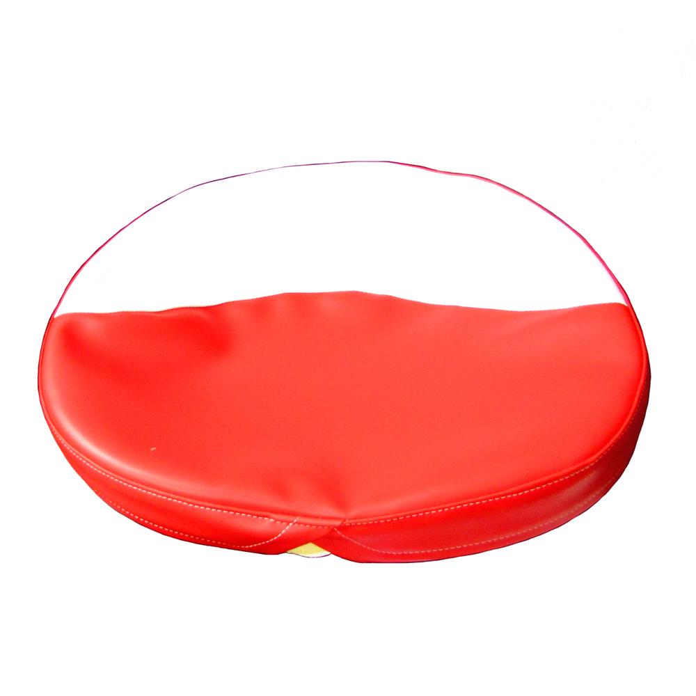 MIS006DR 19" Red & White Seat Cover Fits Massey Harris Tractor 501 541 600 601 +