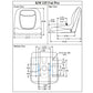 Grey Vinyl Seat Fits John Deere Replaces LVA10029-KL-GREY