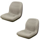 Qty 2: Grey Vinyl Seat  Fits Universal Products Replaces 306860K
