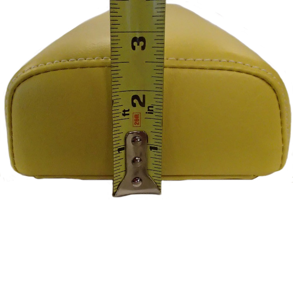 Straight Back Rest Yellow Vinyl Cover 2" Wood Backed Foam Fits John Deere