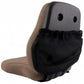 Brown Fabric Side Kick Seat Fits John Deere Replaces RE174400