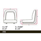 Universal Yellow Michigan Style Deluxe Cushion Seat w/ Slide Track TMS111YL