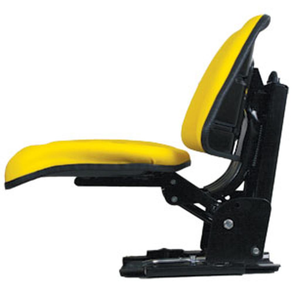 TF222YL Yellow Back Flip Up Seat Fits John Deere & Several Other Tractors