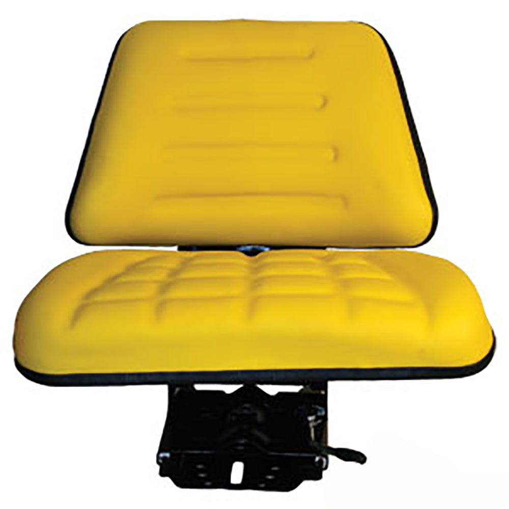 TF222YL Yellow Back Flip Up Seat Fits John Deere & Several Other Tractors