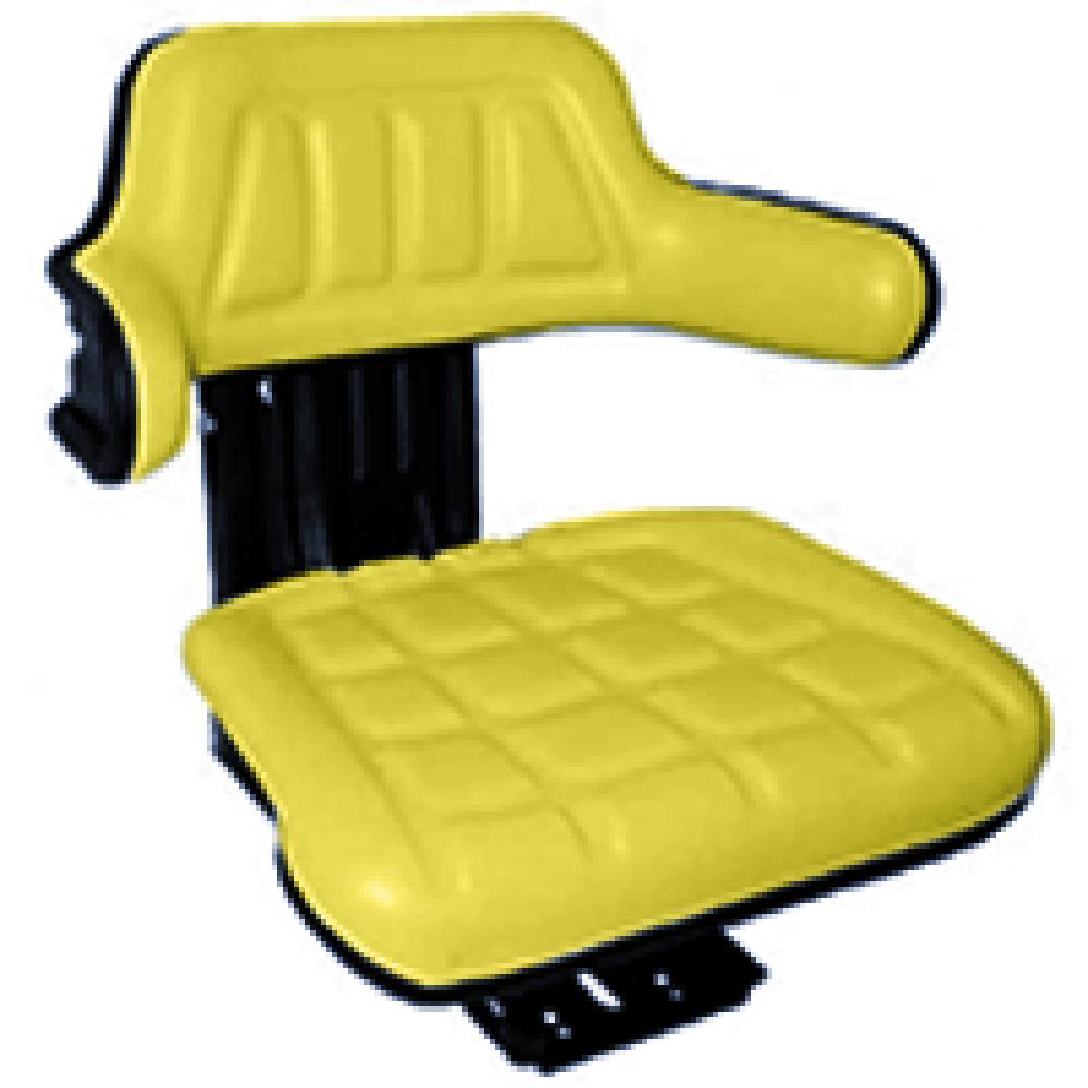 Yellow Seat w/ Arms TY24763 Fits John Deere 2020 2030 2040 2040S 2120