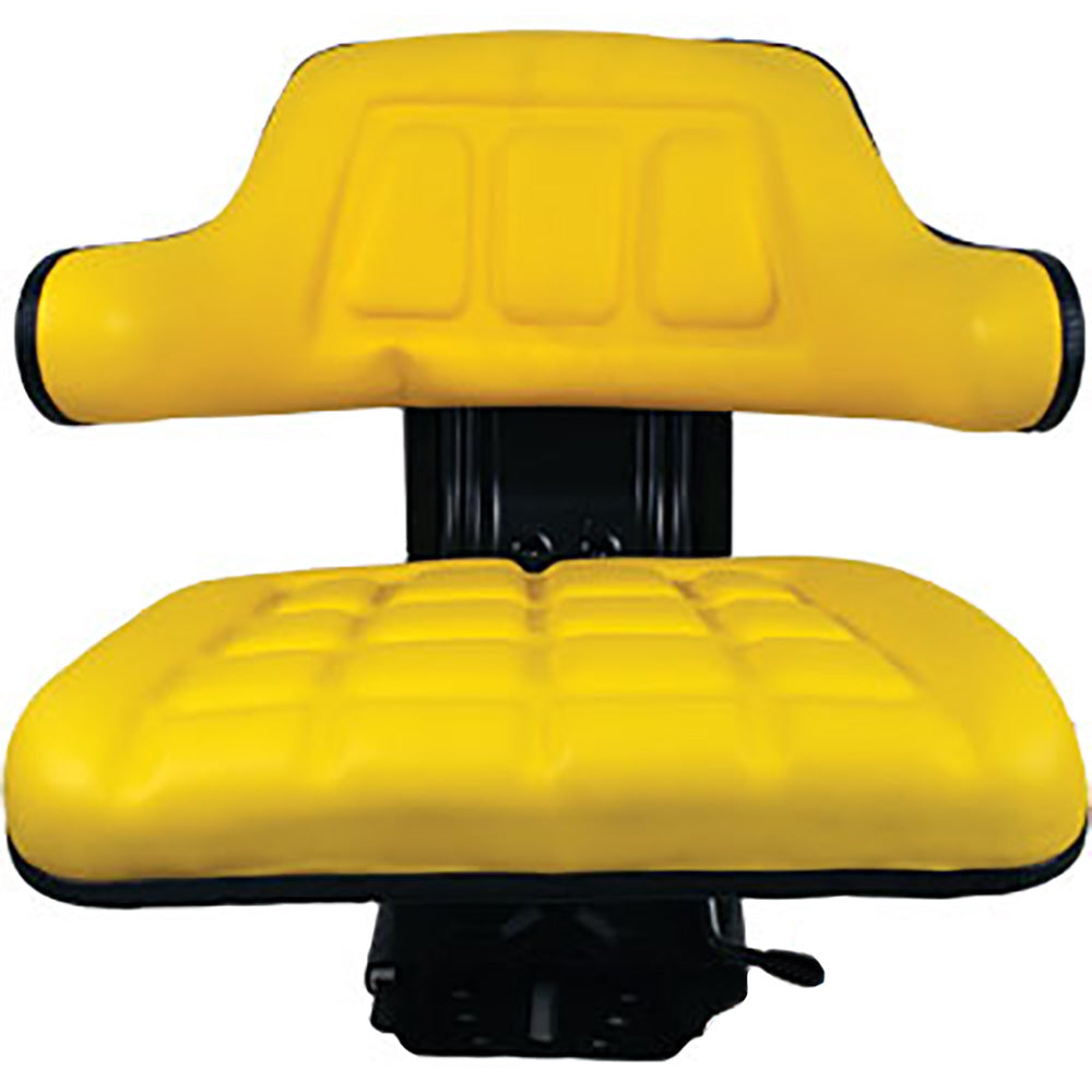 UNIVERSAL Tractor Yellow Vinyl Seat Fits John Deere 1020 2755 2940 2955 300 LB