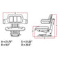 Suspension Wrap Around Seat Replaces W222YL Fits John Deere 1020 1640 3130 3140