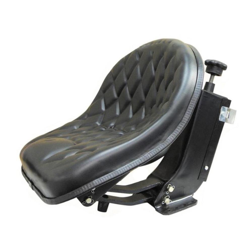 Black Vinyl Suspension Seat 5148974 Fits Allis Chalmers AC Tractor 1250A 1255 12