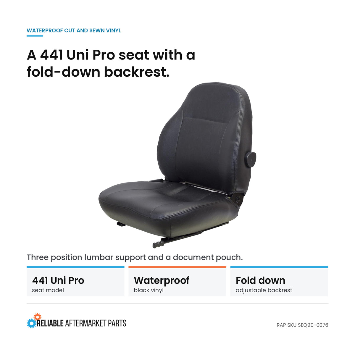 DOZER SEAT Fits John Deere - FITS VARIOUS MODELS #S2