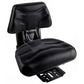 S830689 Low Back Seat, Black Vinyl w/ Mechanical Suspension - Fits Zetor