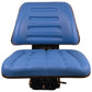 Seat Assembly Trapezoid Backed Vinyl Blue Fits Ford 4630 545 4130 5030 3930 445