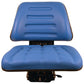 Seat Assembly Trapezoid Backed Vinyl Blue Fits Ford 4630 545 4130 5030 3930 445