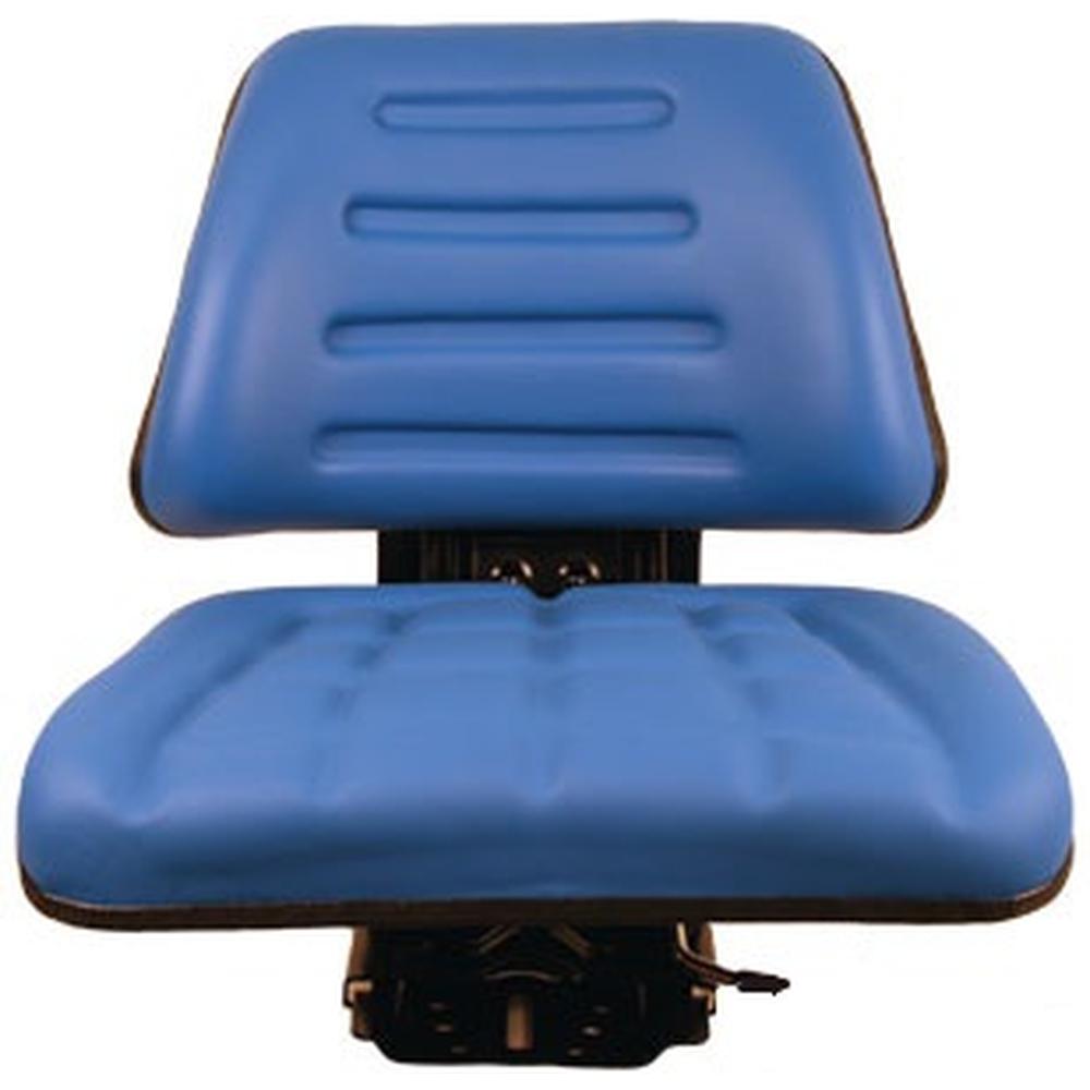 Seat Assembly Trapezoid Backed Vinyl Blue Fits Ford 4630 545 4130 5030 3930 445