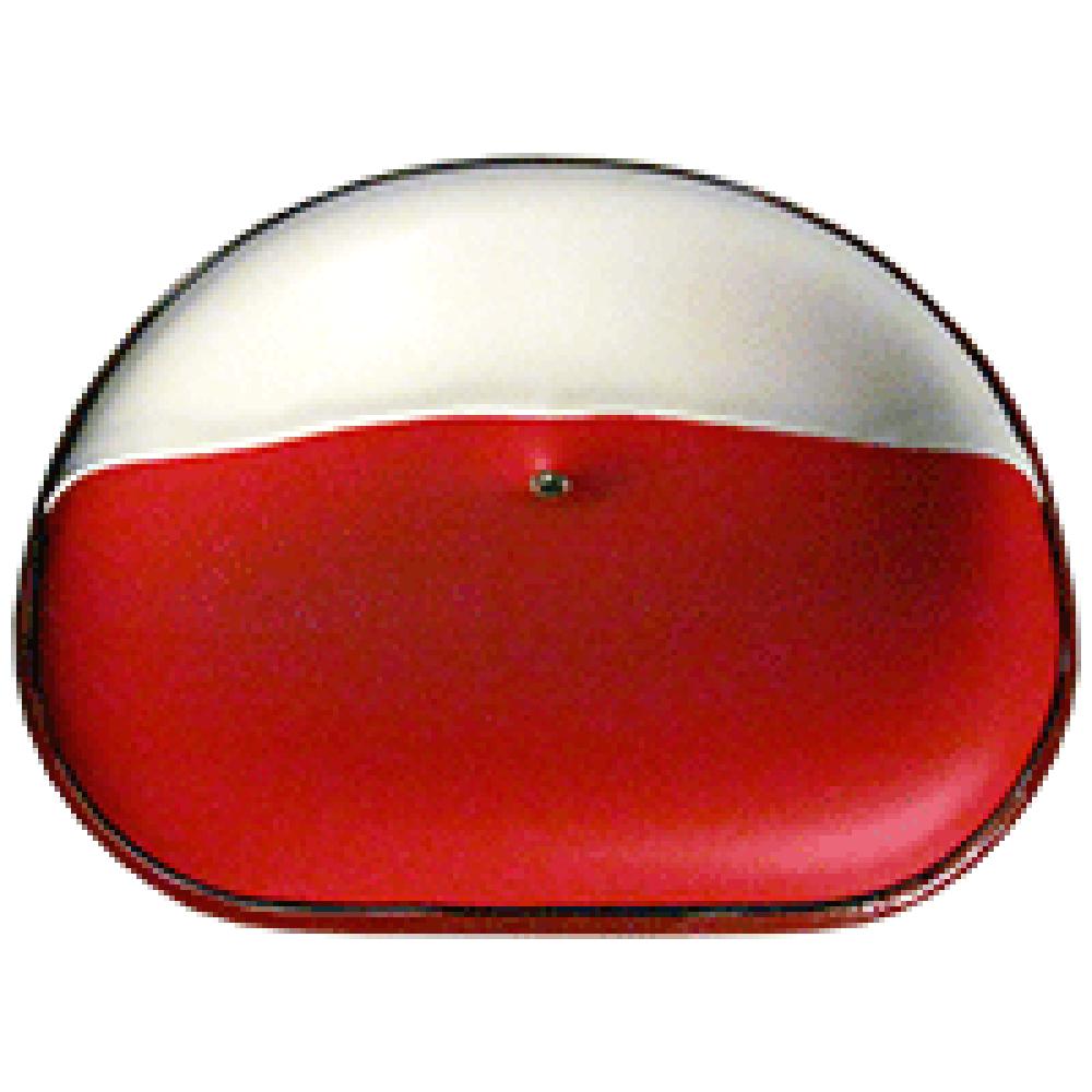 357518R91/WHITE-RED Red & White Pan Seat Fits Case/International Harvester