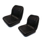 Qty 2: Black Vinyl Seat Fits John Deere Replaces LGT100BL