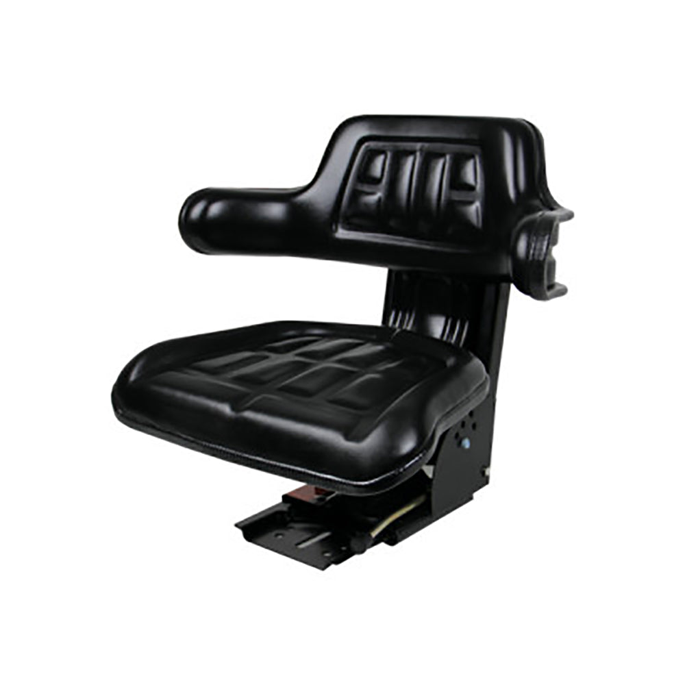 Black Waffle Style Suspension Seat Fits International Harvester 784 785 885